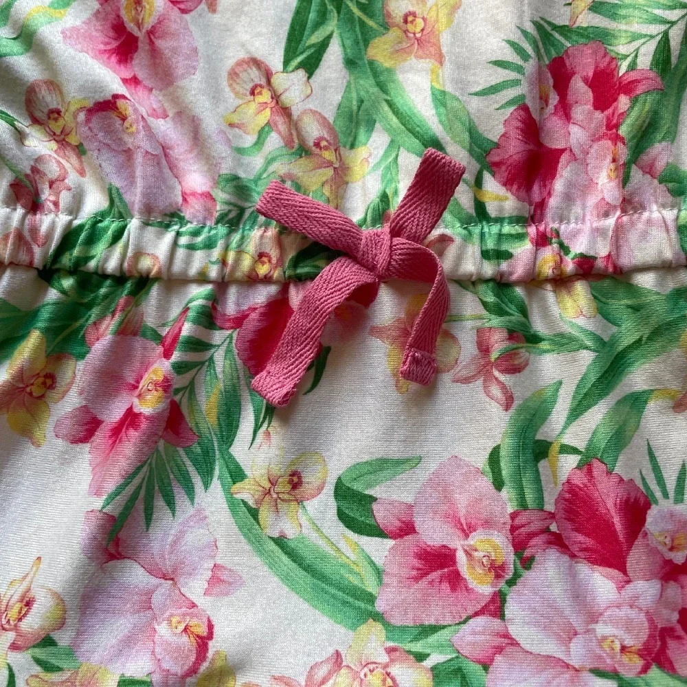 Tommy Bahama Floral Dress Ruffle Tiered Flutter‎ Sleeve Girl Size 5